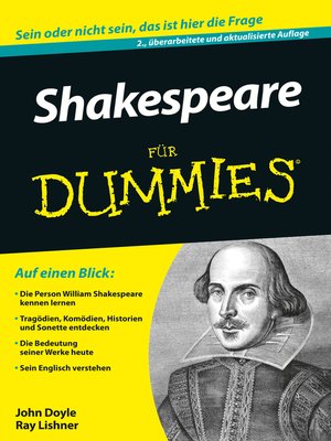 cover image of Shakespeare f&uuml;r Dummies
